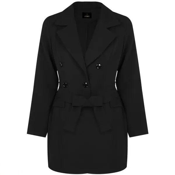 مانتو کتی زنانه مدل ALBB401 رنگ مشکی